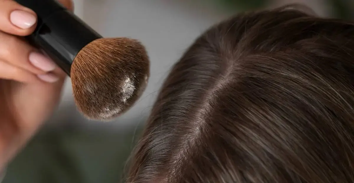 bedak tabur untuk rambut
