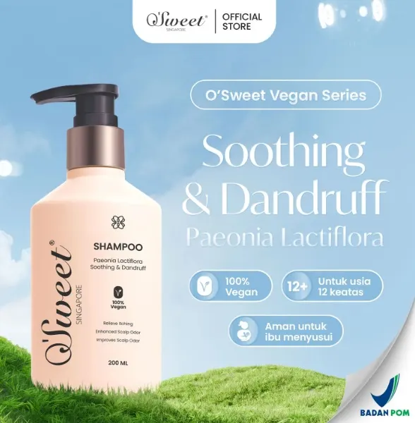 O'Sweet Singapore Paeonia Lactiflora Shampoo, Solusi Tepat untuk Kulit Kepala Sensitif dan Berketombe